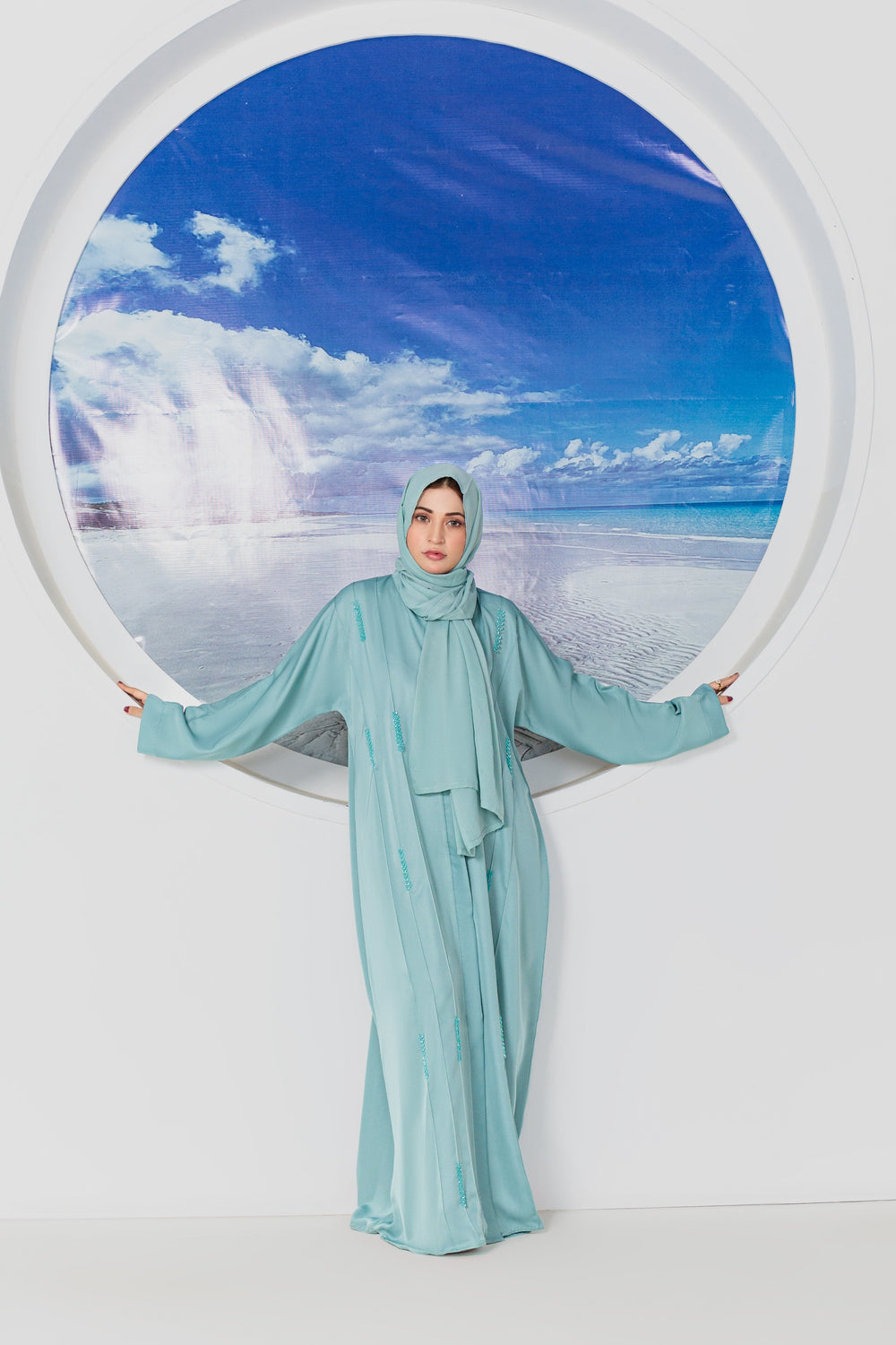 Afra Abaya with Hijab